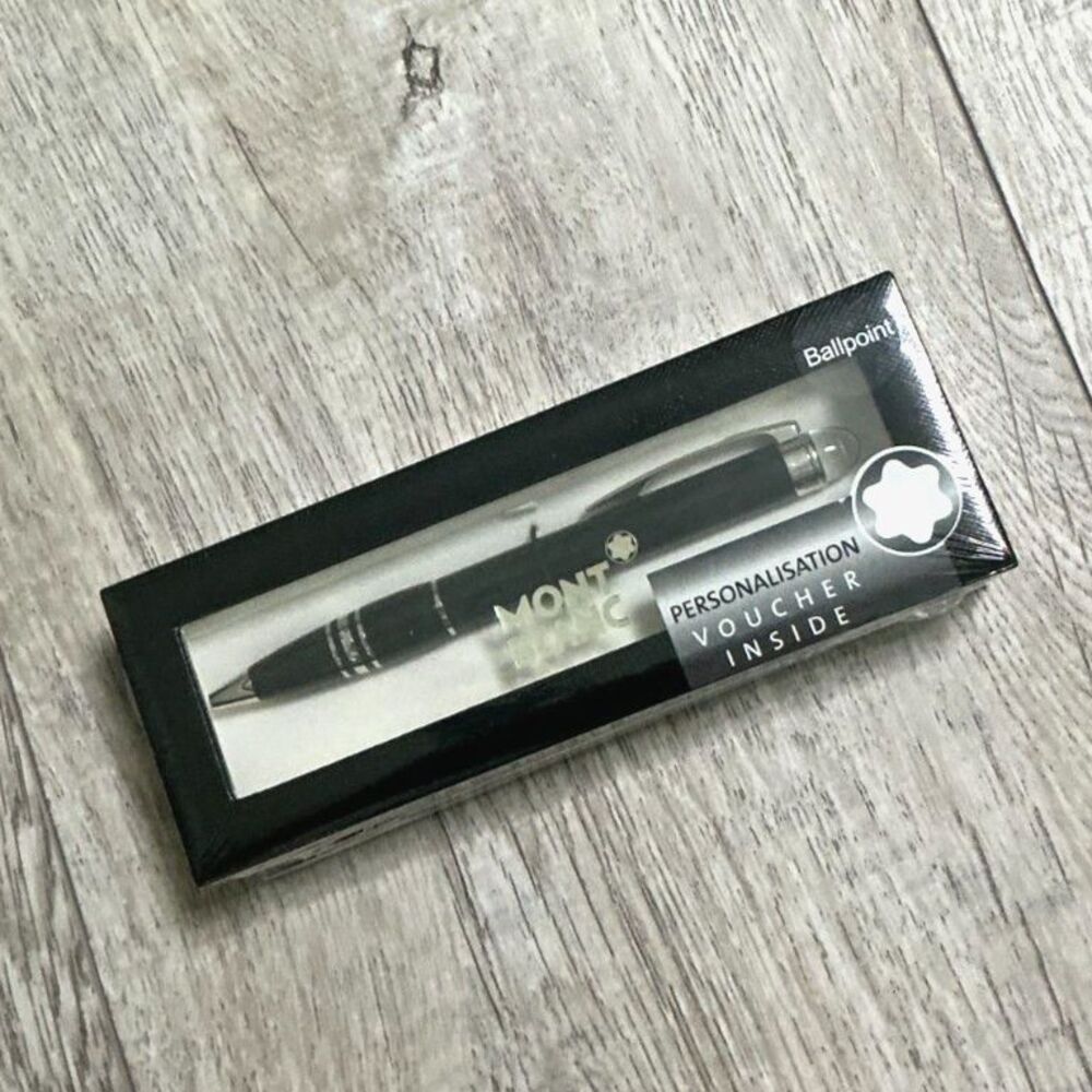 Montblanc StarWalker 8486 Black Resin Platinum Ballpoint Pen M25606 Sealed